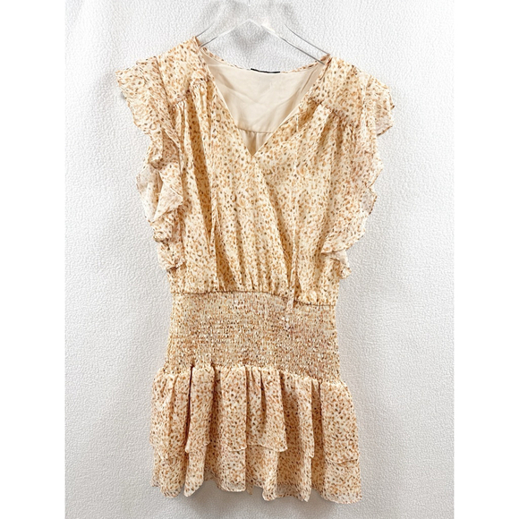 NWT Aqua Smocked Ruffle Mini Dress XS – Retail $98 - Picture 3 of 9